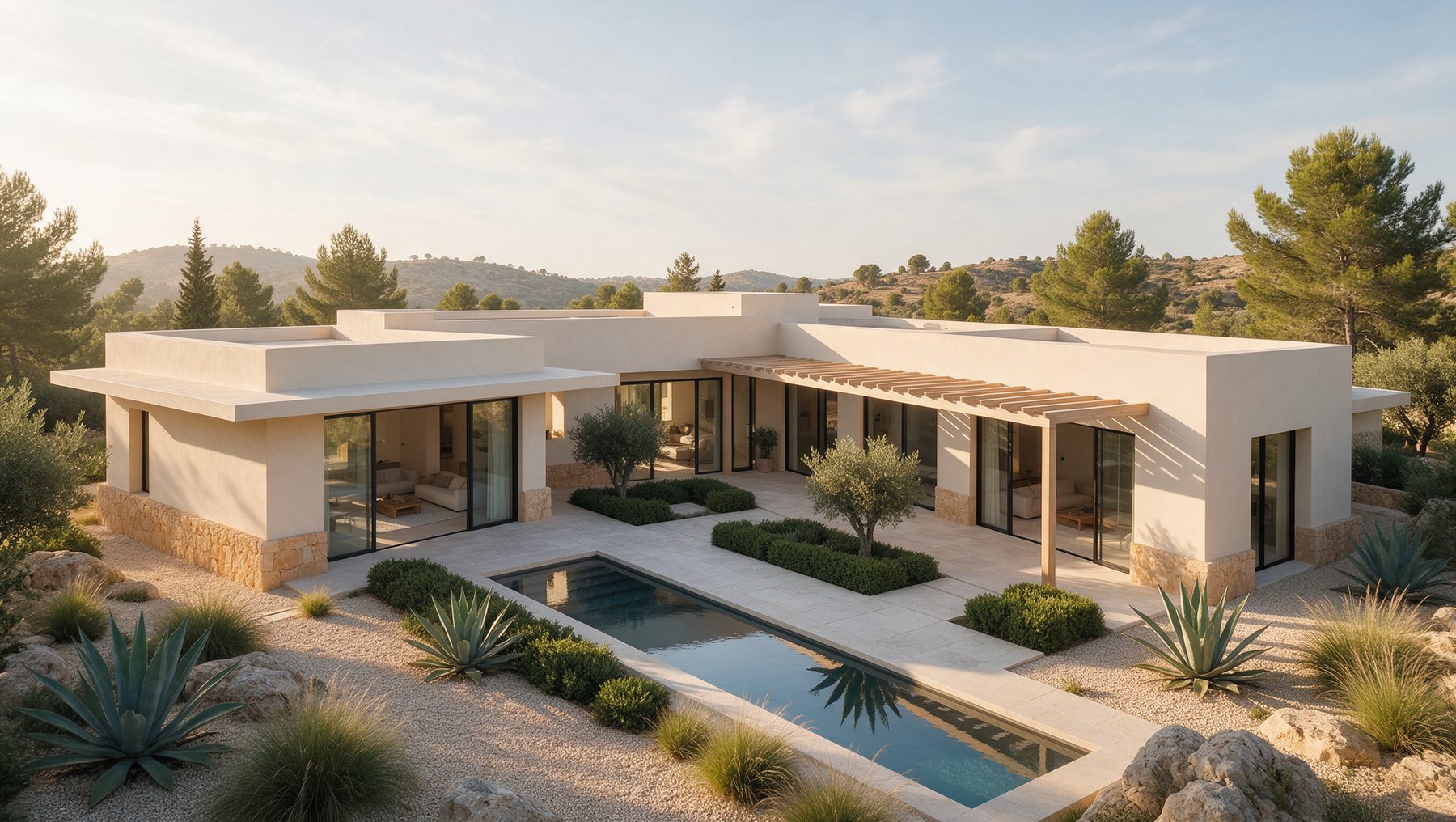 Cloister exterior render