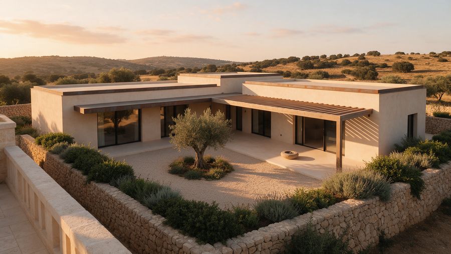 Courtyard exterior render