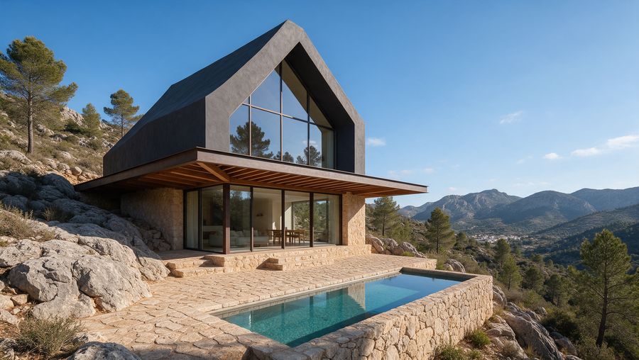 Crag exterior render