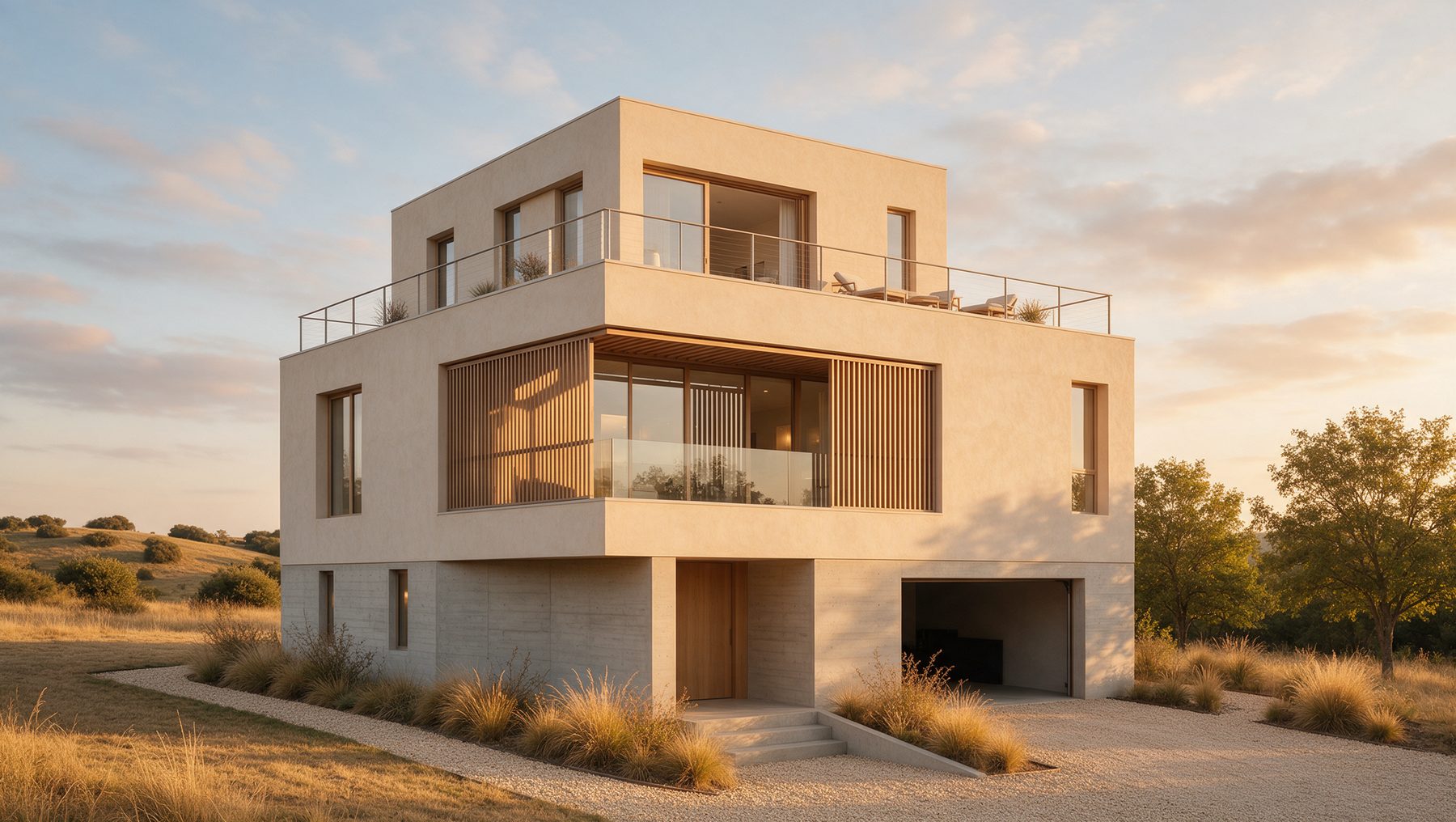 Stack exterior render