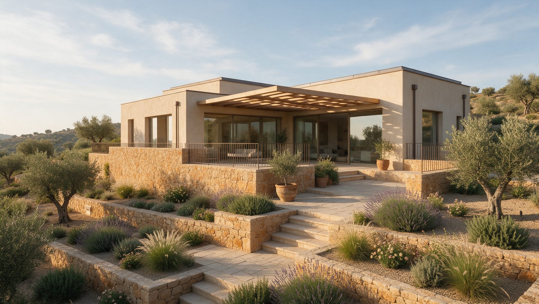 Terrace exterior render